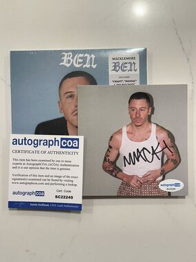Macklemore Signed Autographed CD Ben ACOA Autographed COA Authenticated